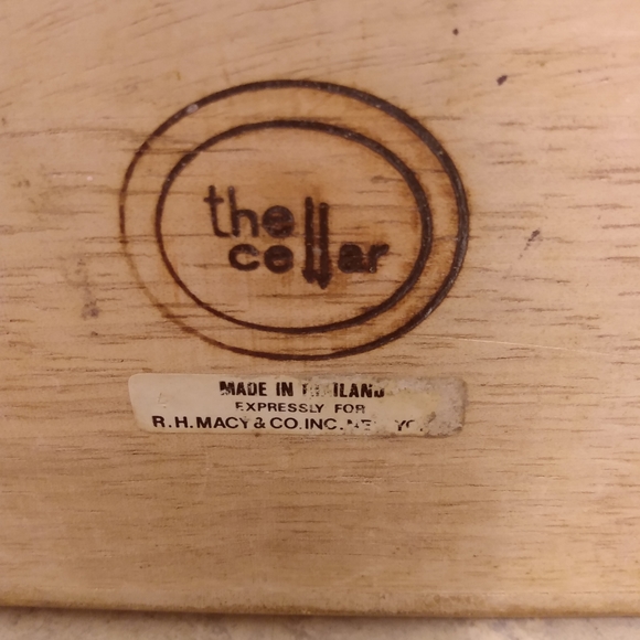 The Cellar Wooden Canister Set 3 Piece Kitchen Storage organizer container - Picture 5 of 5